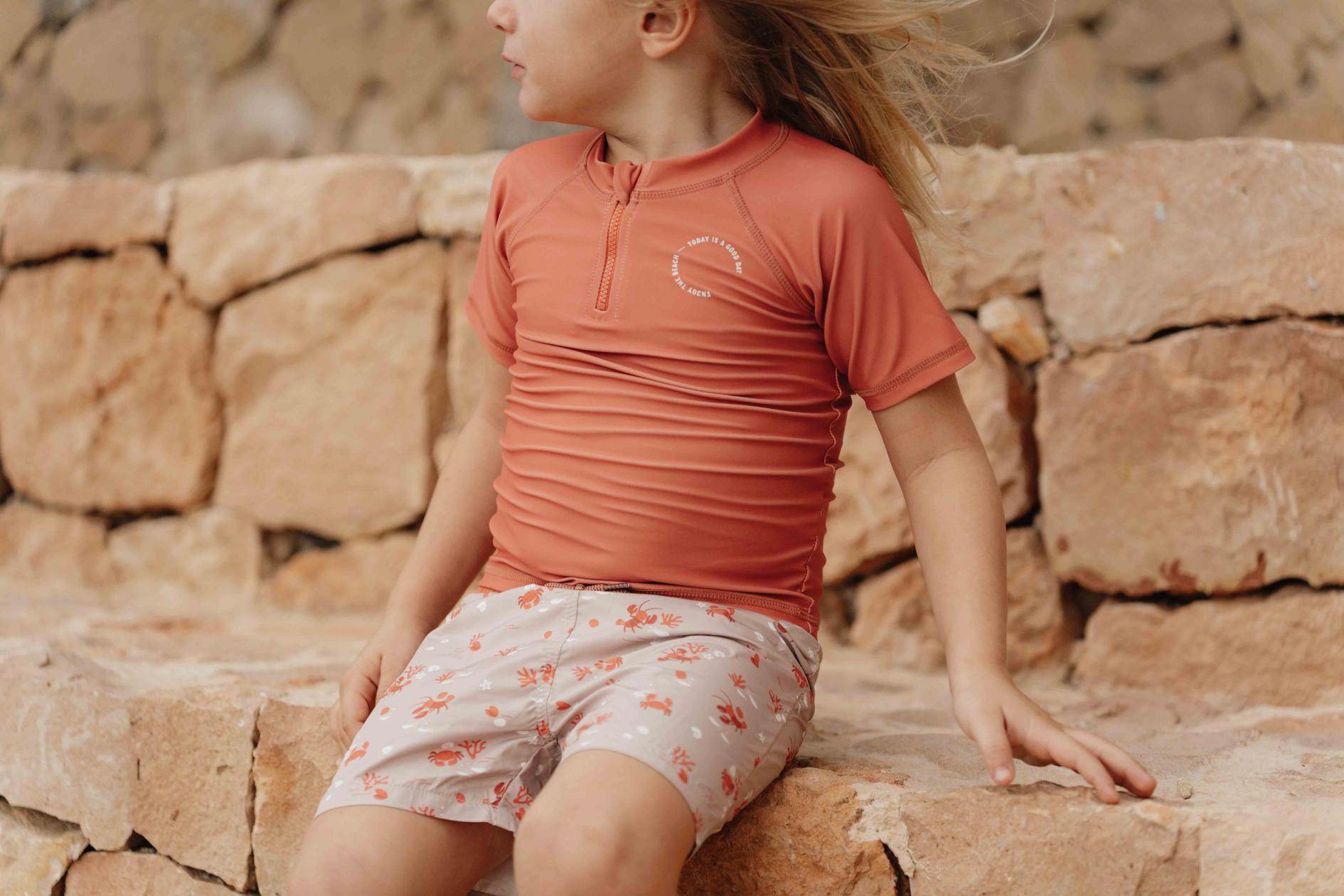 Swim shirt Little Dutch red