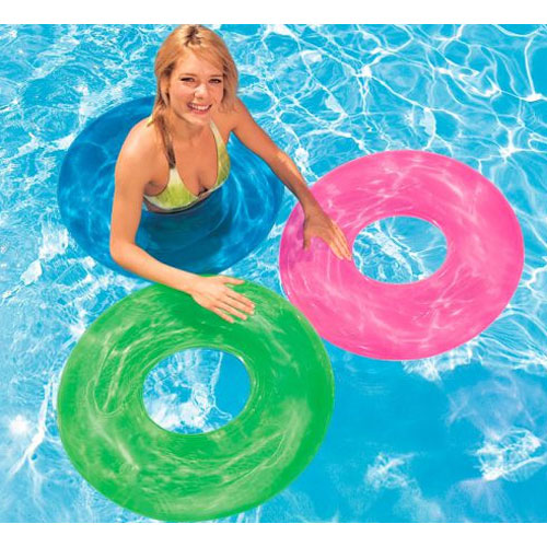 Bouée transparente coloré