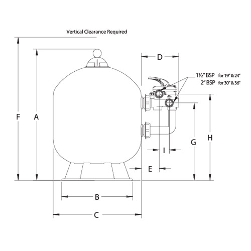 Triton Neo Cleapro Filtre montage latéral 22 m³/h